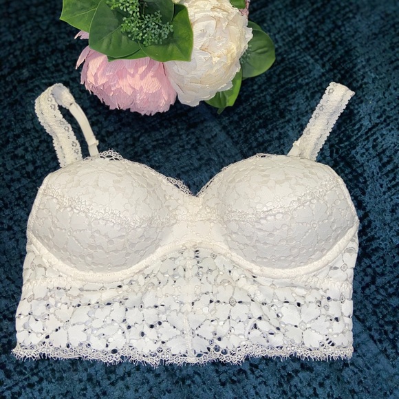 PINK Victoria's Secret Other - white Lace Bralette, BNWT, Sz S